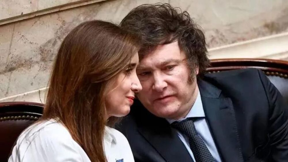 La vicepresidenta Victoria Villarruel y el primer mandatario Javier Milei: irreconciliables.