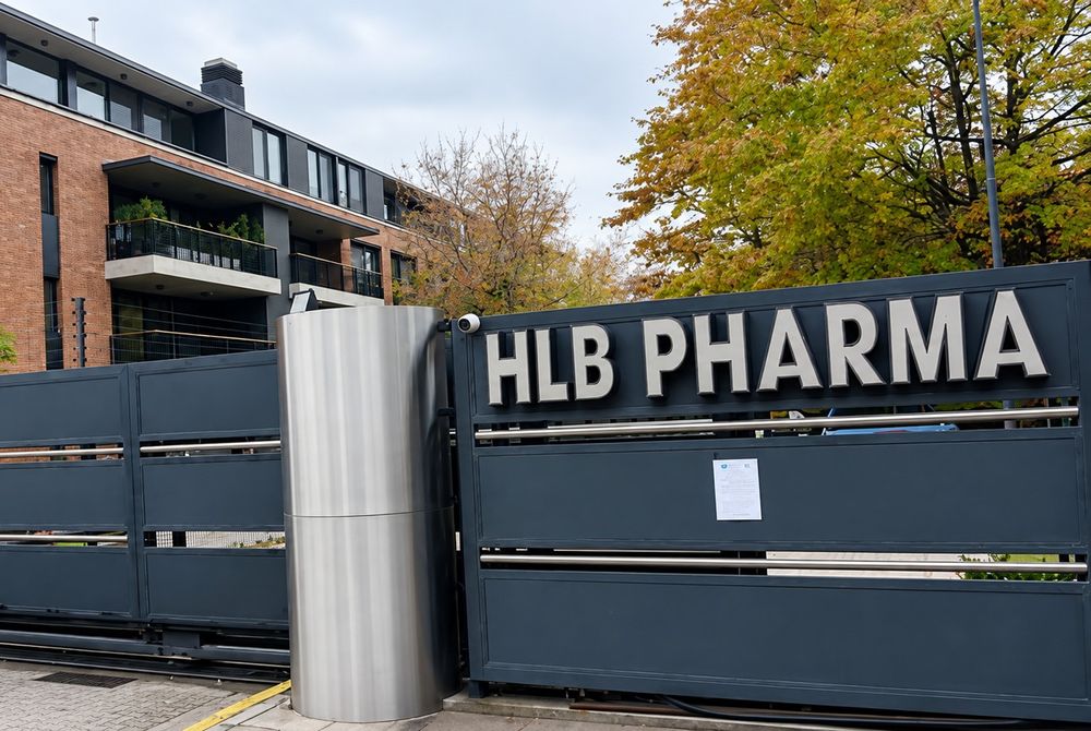 La entrada del laboratorio HLB Pharma en San Isidro.