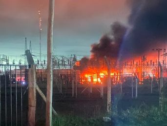 El apagón se produjo tras un incendio en una central eléctrica de Tolosa (Foto: @Garmen_Feysulaj)