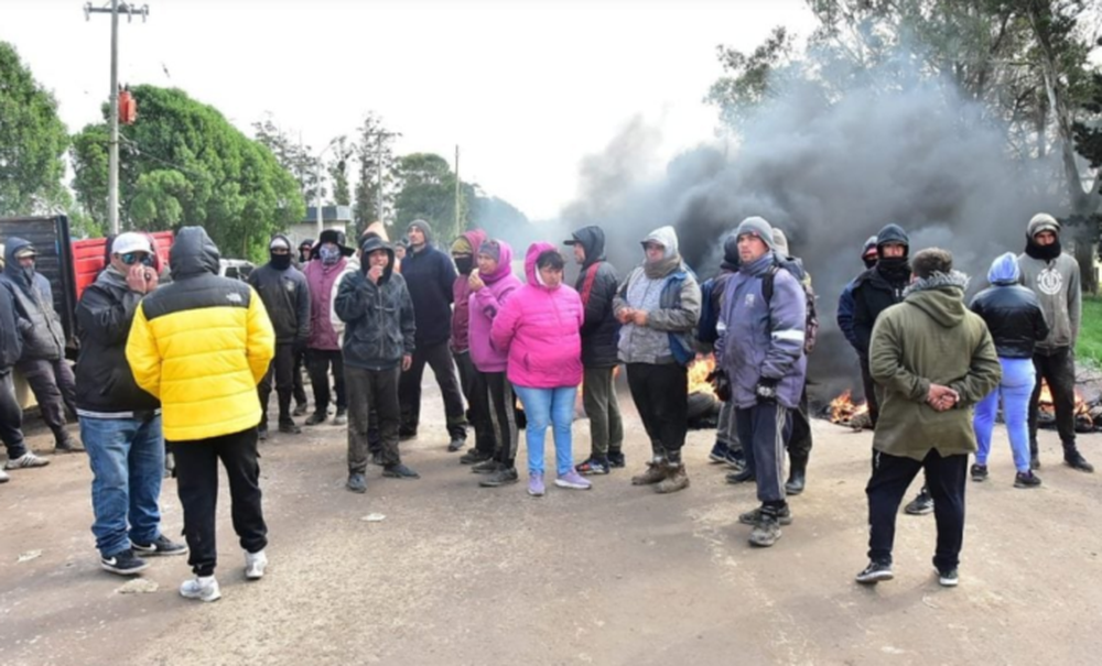 Protesta en el Predio de Disposición Final de Residuos de Mar del Plata. (La Capital)