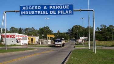 La entrada al Parque Industrial de Pilar.&nbsp;