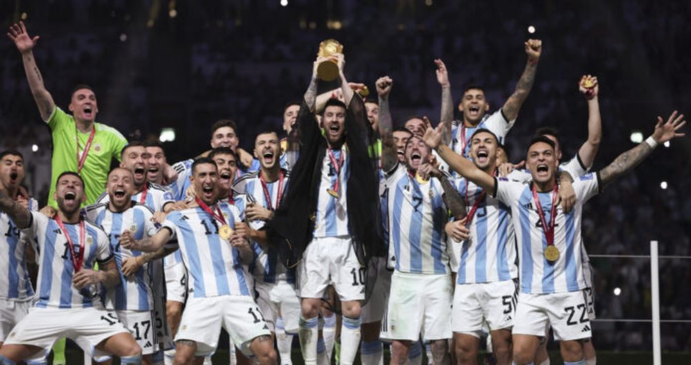 La selección argentina de fútbol, campeón del mundo en Qatar 2022. - Xinhua -
