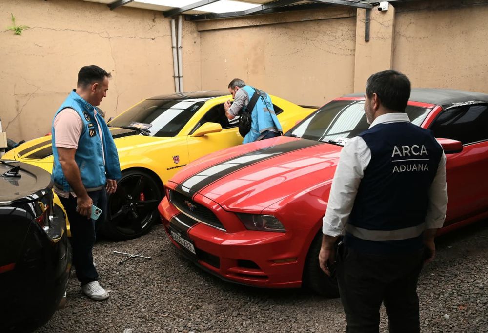 El operativo sobre los autos de lujo.&nbsp;