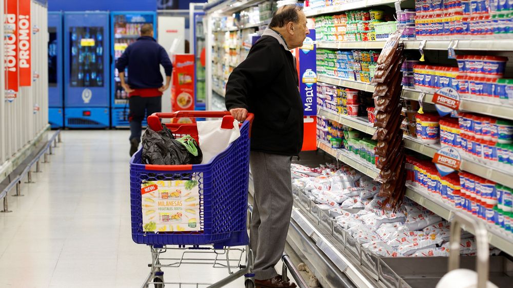 El consumo en los supermercados, en caída. El consumo en los supermercados, en caída.