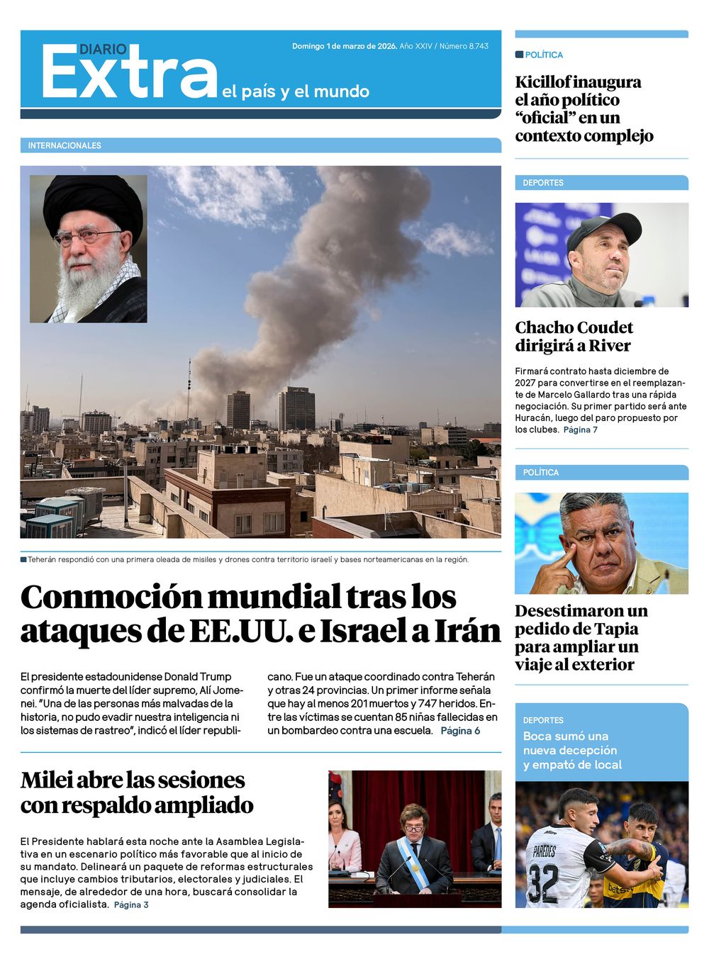 Tapa diario Extra 01-03