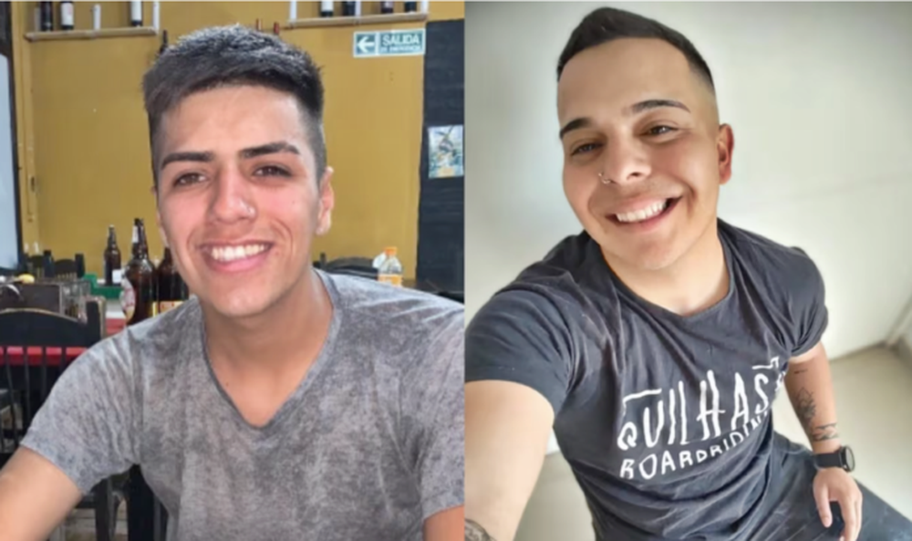 Los dos amigos, Lautaro Morello y Lucas Escalante. (Facebook/Aldana Morelllo/IG @escalanteeeee)