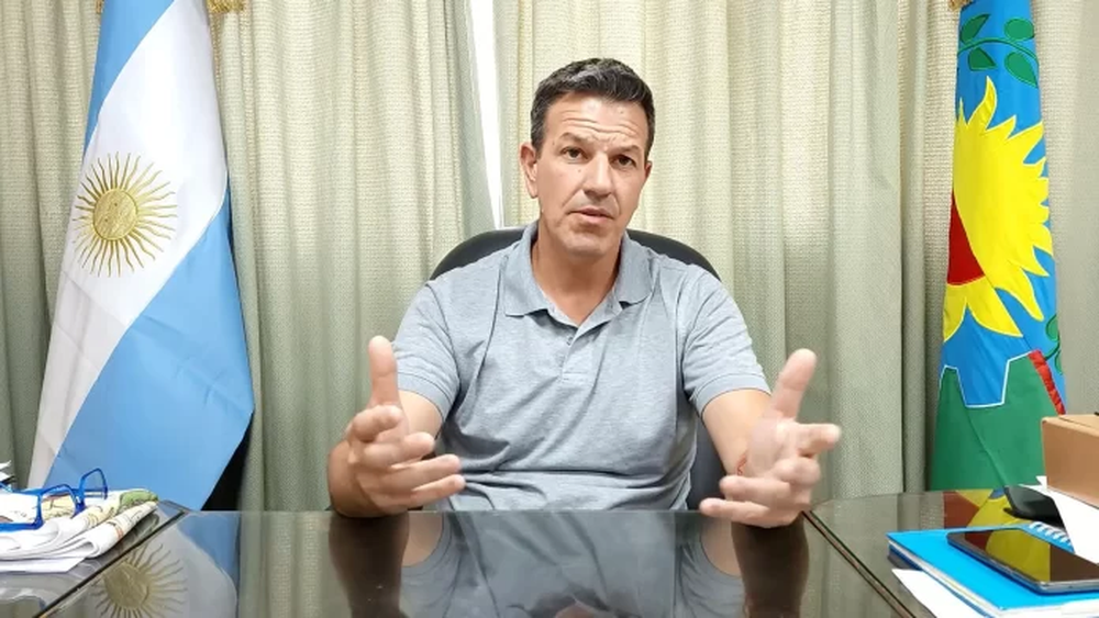 El intendente de Roque Pérez, Maximiliano Sciani.&nbsp;
