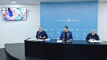 Andrés “Cuervo” Larroque, Carlos Bianco y Flavia Terigi.&nbsp;