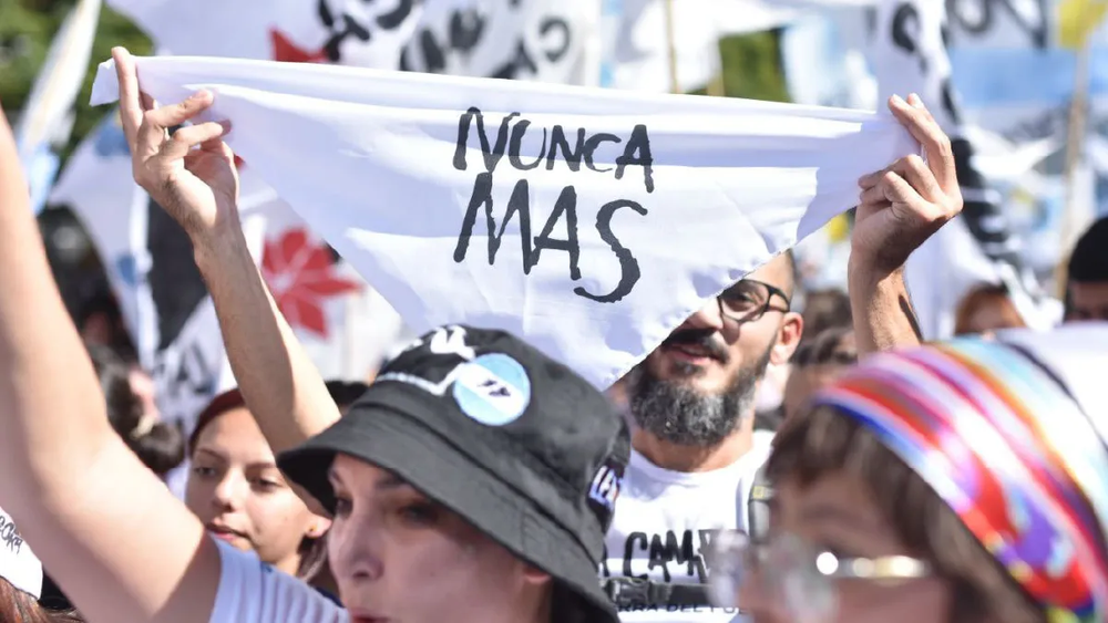 Una movilización ante un aniversario del Golpe.&nbsp;