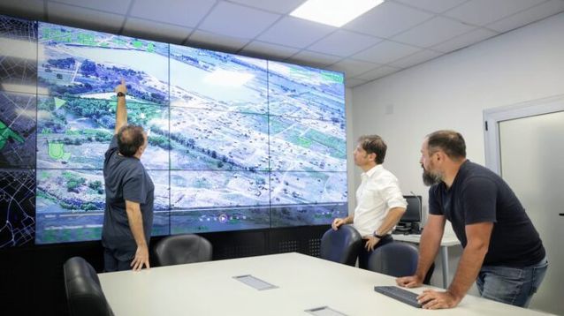 Kicillof con Alonso en Puente 12. (Prensa Gobernación )