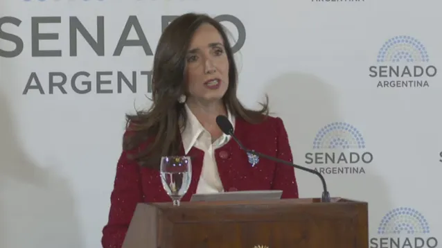 La vicepresidenta Victoria Villarruel.