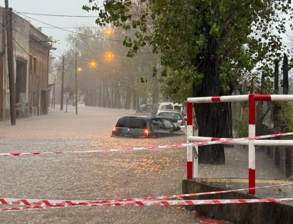 Una imagen de Zárate bajo agua.