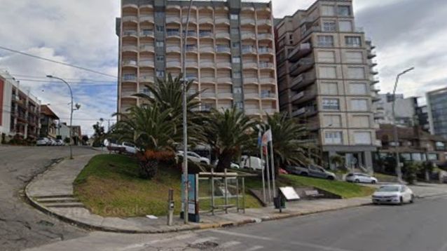 La plazoleta reclamada en Mar del Plata.