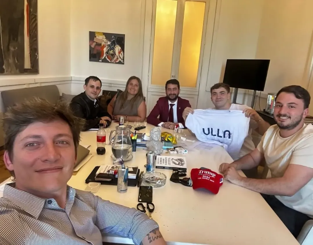 Santiago Caputo en la presentación de Universitarios de La Libertad Avanza (ULLA).