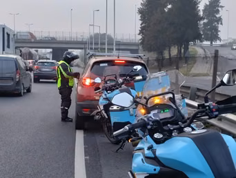 Un operativo de control vehicular.&nbsp;