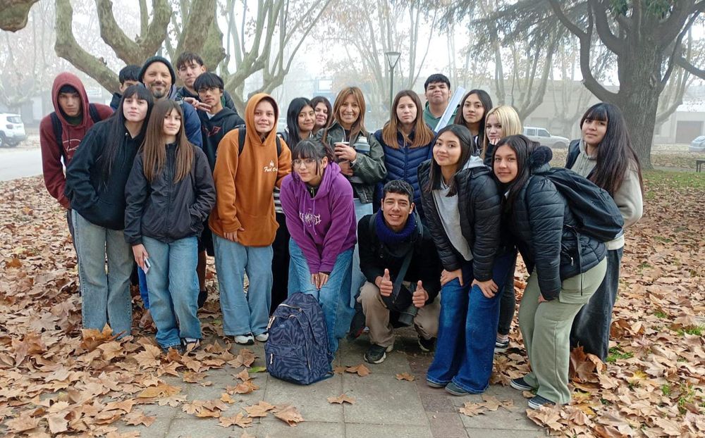 Los estudiantes de 5º 1º de la EES Nº 1 de General Madariaga.&nbsp;