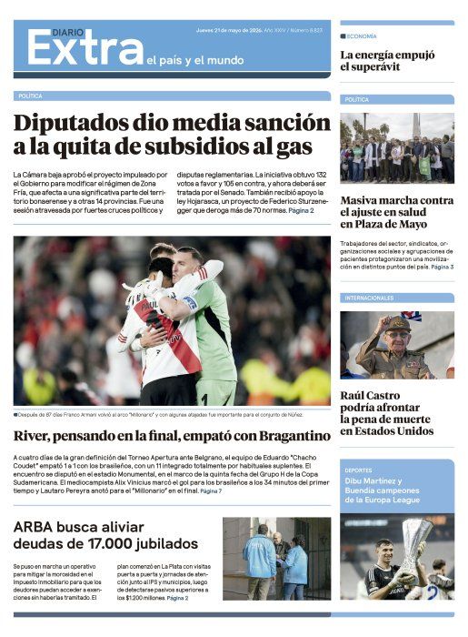 Edición impresa 21/05/2026 Edición impresa 21/05/2026