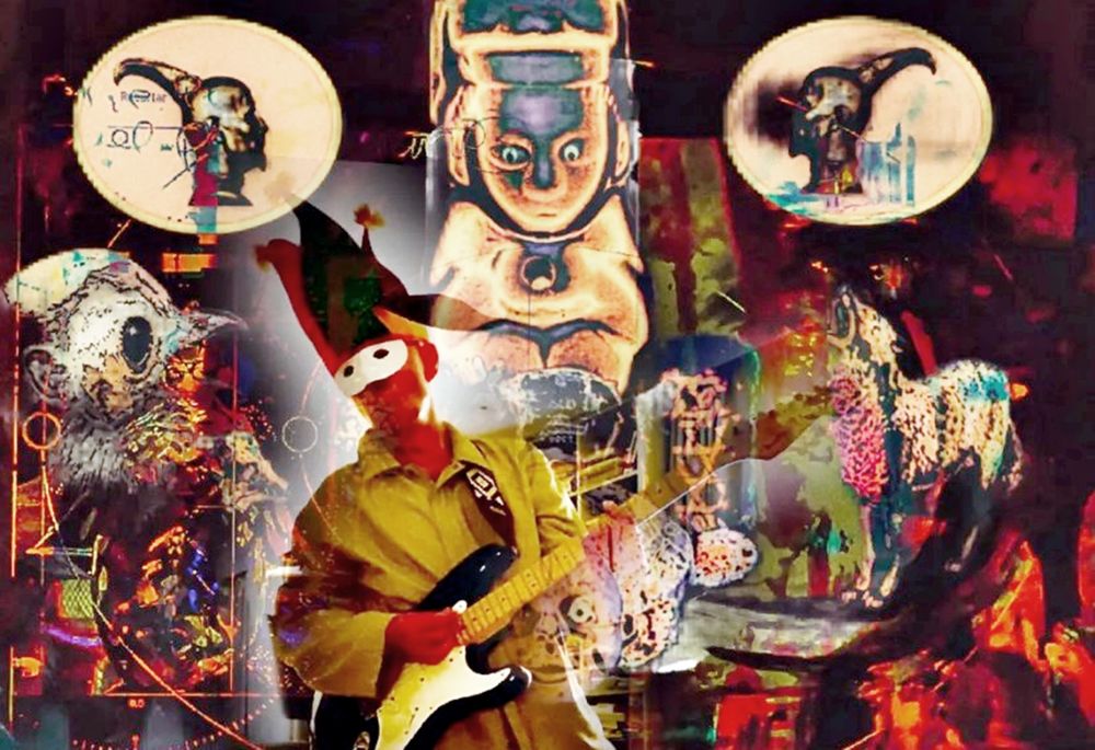 Una de las obras visuales de Carlos Indio Solari de la muestra Brutto.&nbsp;