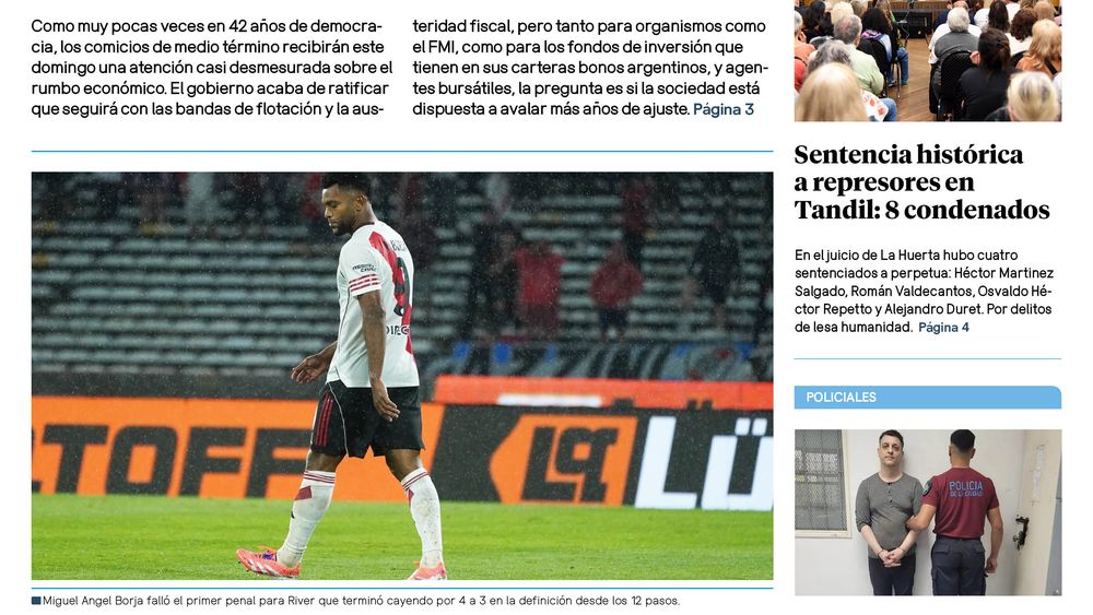 Diario Extra del sábado 25 de octubre de 2025