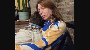 Lizy Tagliani con su hijo Tati.&nbsp;