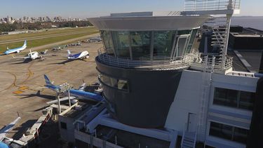 El Aeroparque Jorge Newbery.