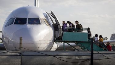 Aerolíneas Argentinas, complicada por las protestas. 
