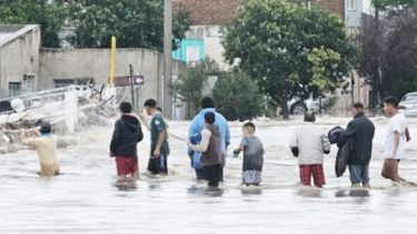 Una de las postales que dejó la inundación del 7 de marzo en Bahía Blanca.