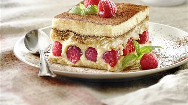 El tiramisú de frambuesas, un símbolo de Villa Cacique-Barker. (@turismopba)