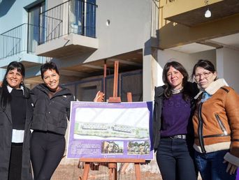 Las viviendas del barrio La Odisea, en Quilmes Oeste, están casi terminadas.