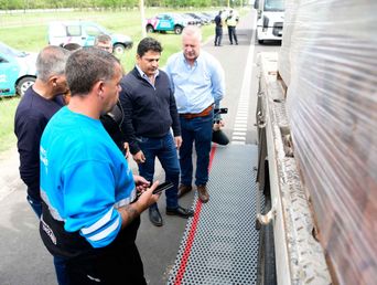 Controles de sobrepeso en rutas de la provincia de Buenos Aires.