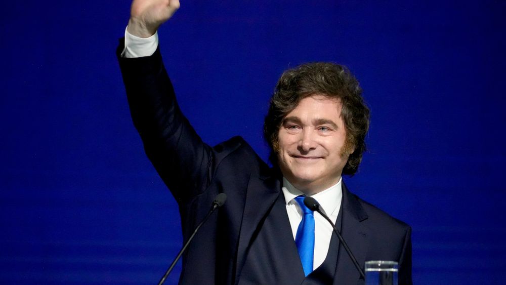 Javier Milei en la AMCHAM. Javier Milei en la AMCHAM.