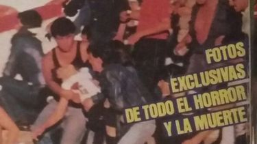 El joven muerto en la cancha en 1985. (Revista El Gráfico)