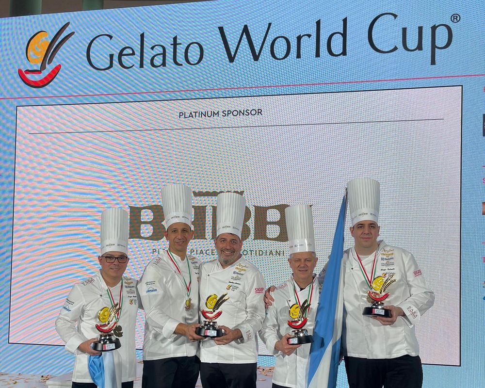 La Selección Nacional del Helado Artesanal que obtuvo el tercer puesto en la Gelato World Cup 2026.