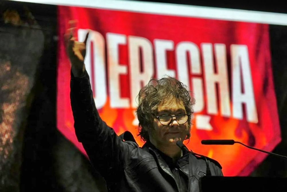 Milei encabezó el acto de la Derecha Fest en Mar del Plata.