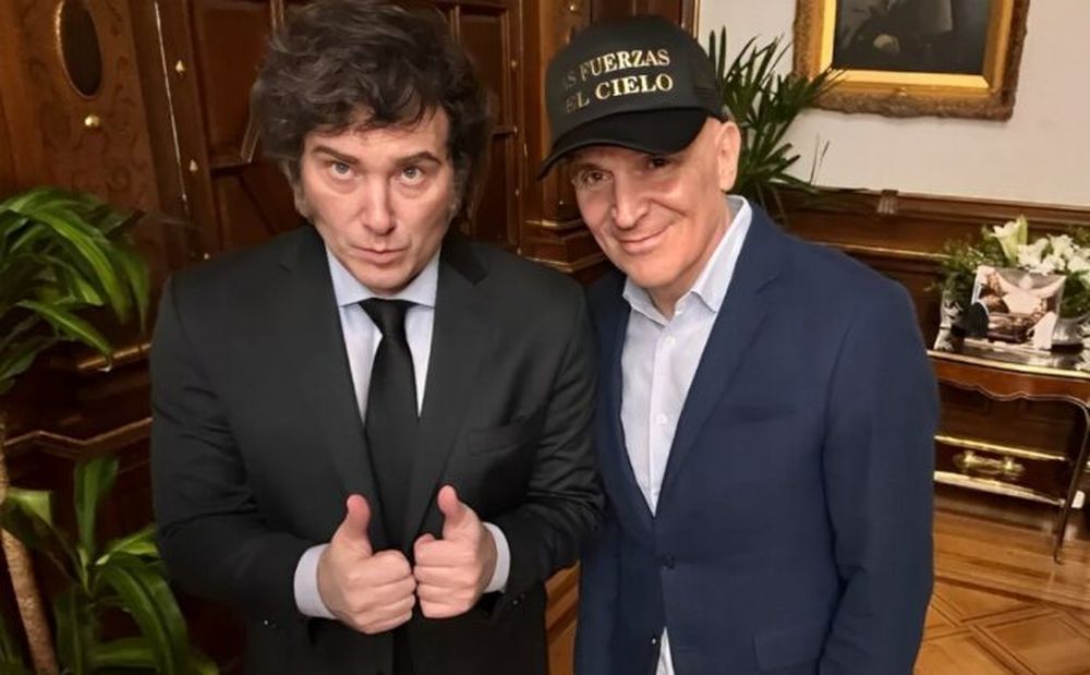 El presidente Javier Milei y el diputado nacional José Luis Espert.