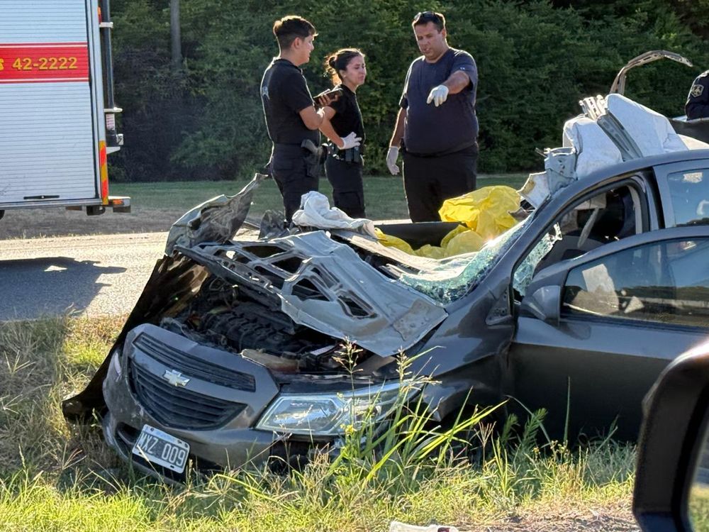 Una mujer murió en un siniestro vial ocurrido en la ruta 6, a la altura de Open Door.