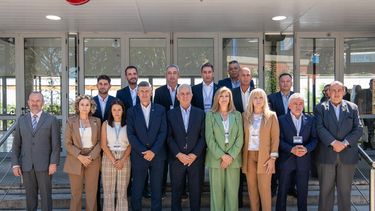 Los intendentes de la reunión de Paraná.&nbsp;