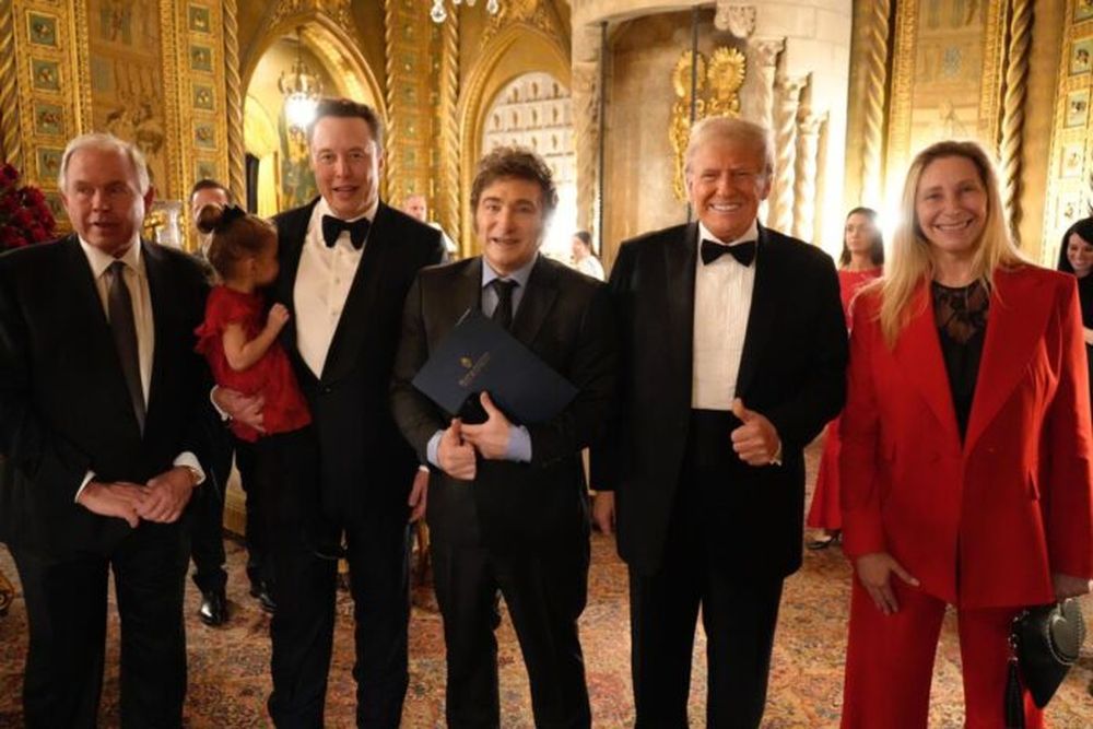 El encuentro de los líderes conservadores en Mar-a-Lago. (Redes)