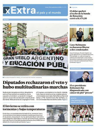 Tapa Diario Extra - 18-09