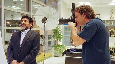 Diego en la lente del fotógrafo Maxi Vernazza.