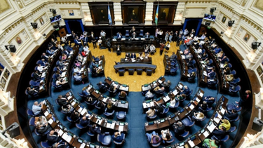 La Cámara de Diputados de la Legislatura bonaerense.