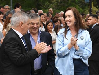 La vicepresidenta Victoria Villarruel en Chivilcoy. La vicepresidenta Victoria Villarruel en Chivilcoy.