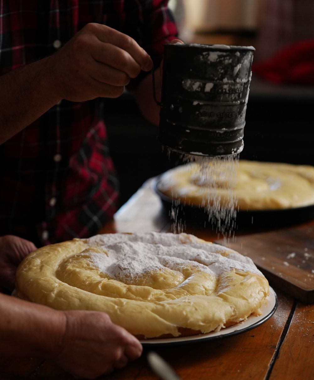 La ensaimada ya está armada.