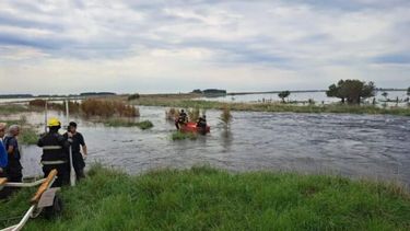 Accidente sobre la ruta 205, a la altura del Canal Piñeyro. La Mañana Bolívar -