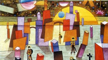 Palacio Umbría o Palacio Bria, la obra de Xul Solar que fue robada del Teatro Argentino de La Plata.