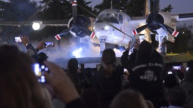 El avión Grumman Tracker S-2E restaurado por veteranos de guerra de Luján.