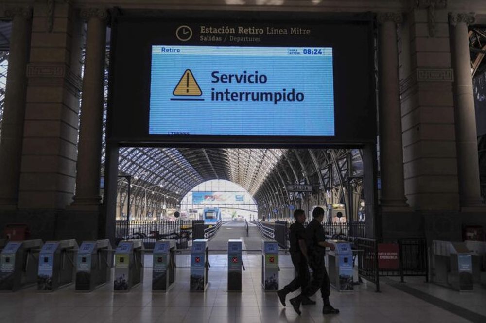 El gremio La Fraternidad y un paro de trenes.