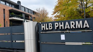 La entrada del laboratorio HLB Pharma en San Isidro.