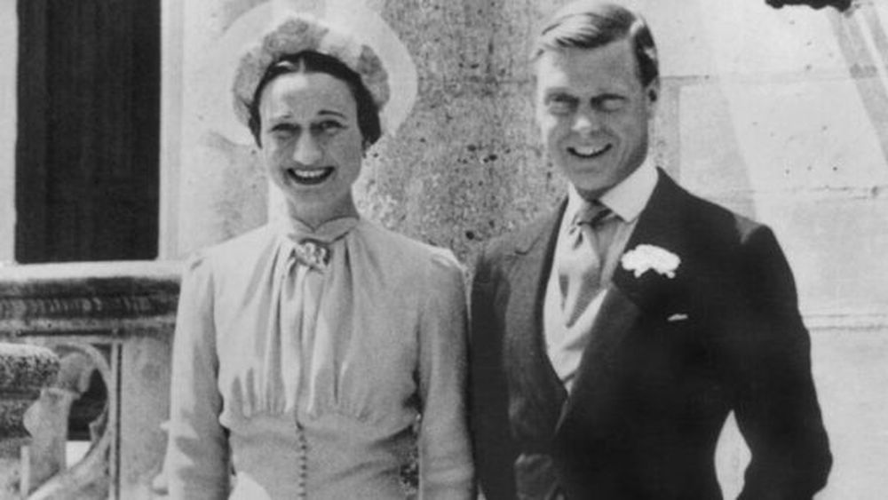 Eduardo junto a Wallis Simpson, su esposa.