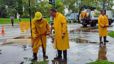 La tormenta se siente con fuerza en diversas localidades de la provincia de Buenos Aires, tanto del AMBA como del interior. (Municipalidad de La Plata)